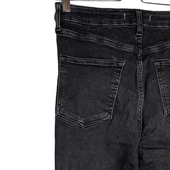 We The Free Black High Rise Jeggings Stretch Raw Hem Free People Jeans 29 - Picture 11 of 16